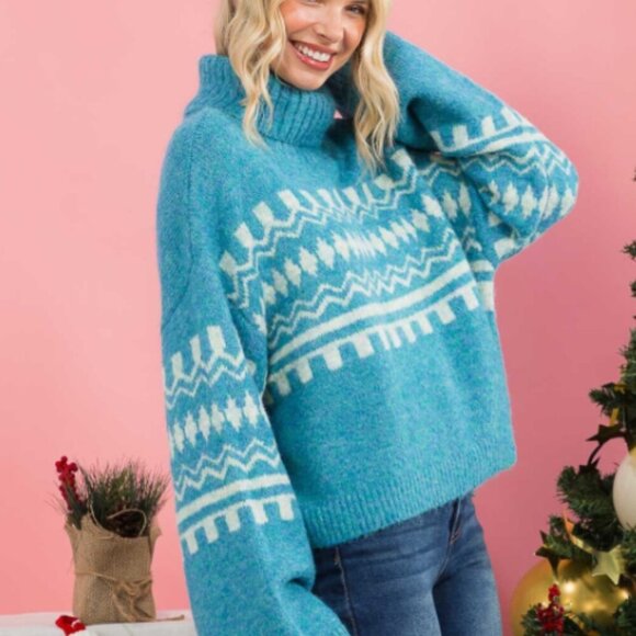 WOMEN'S LONG SLEEVE SWEATER - Picture 4 of 4